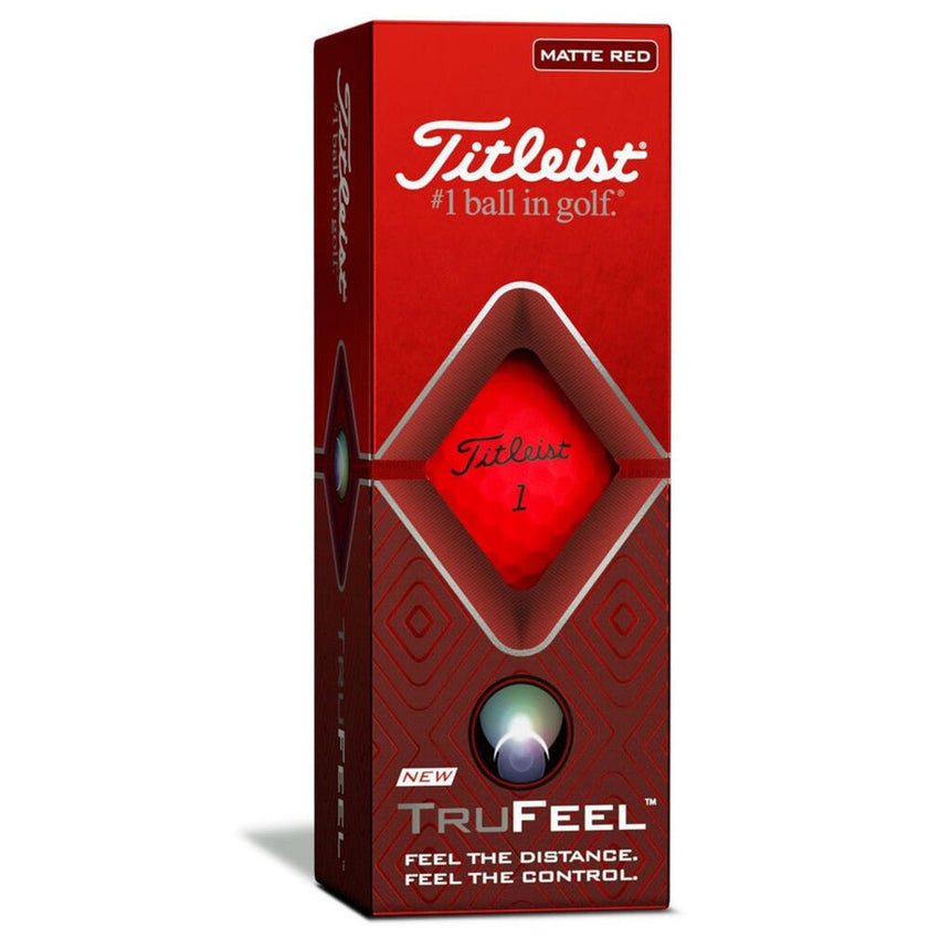 Titleist TruFeel Golf Balls - Matte Red