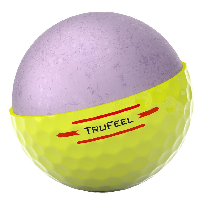 Titleist TruFeel Golf Balls - Yellow - 2024