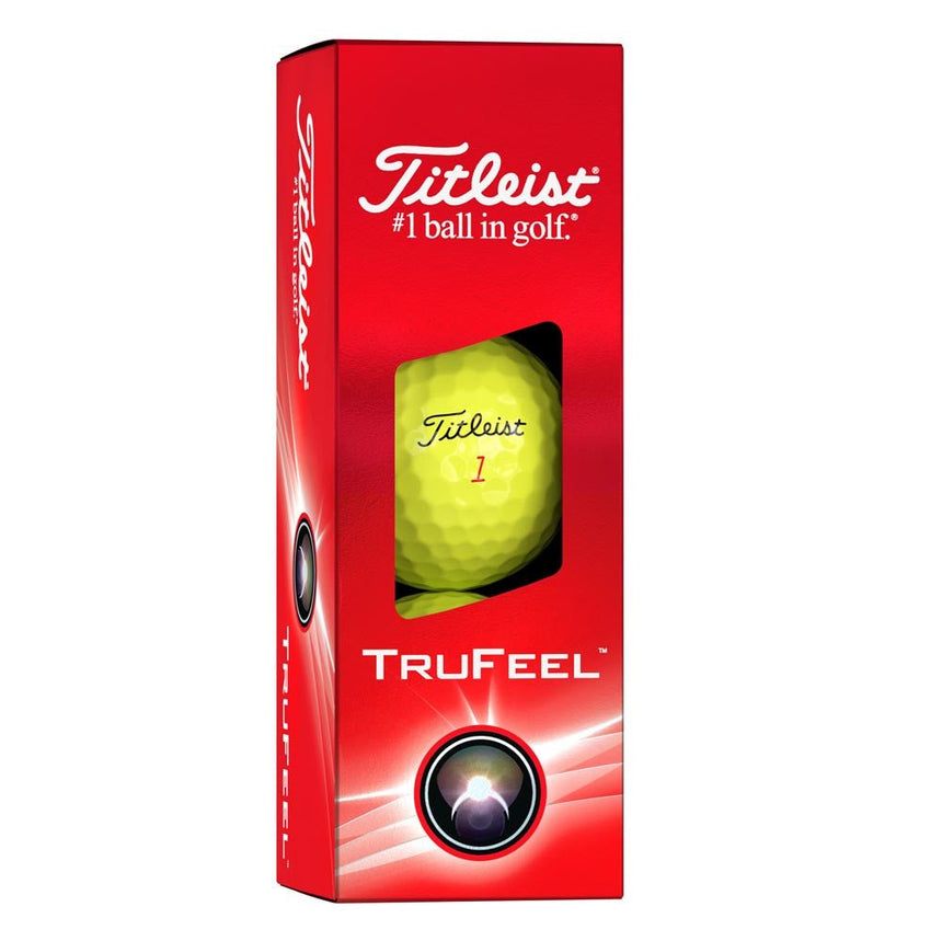 Titleist TruFeel Golf Balls - Yellow - 2024