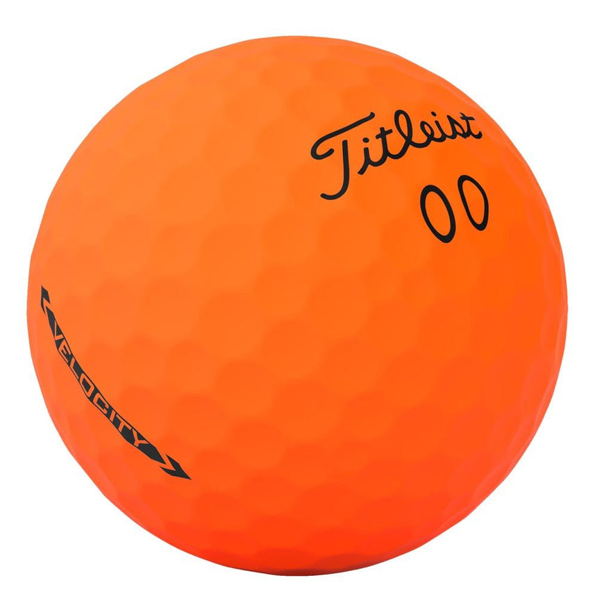 Titleist Velocity Double Digit Golf Balls - Matte Orange - 2024