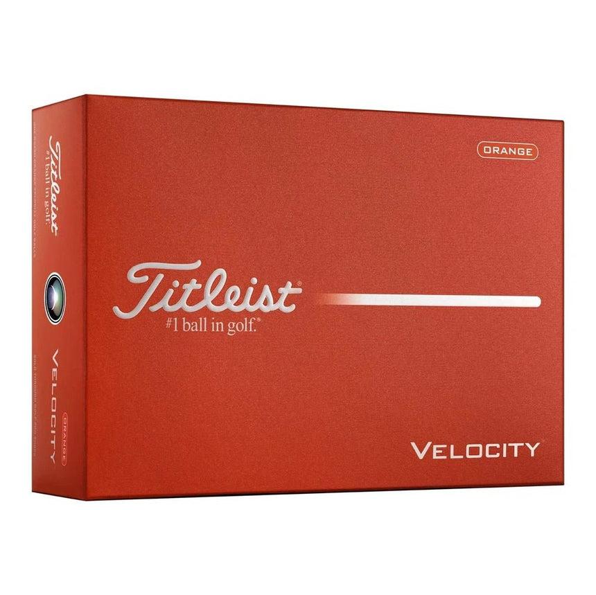 Titleist Velocity Double Digit Golf Balls - Matte Orange