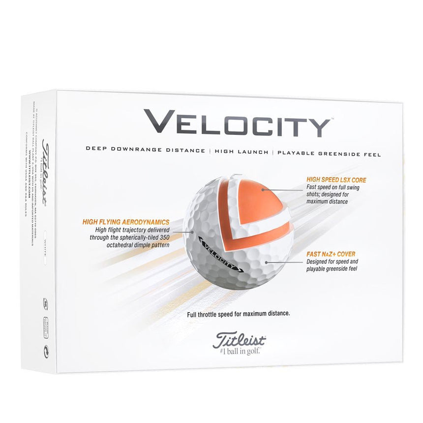 Titleist Velocity Golf Balls - 2024