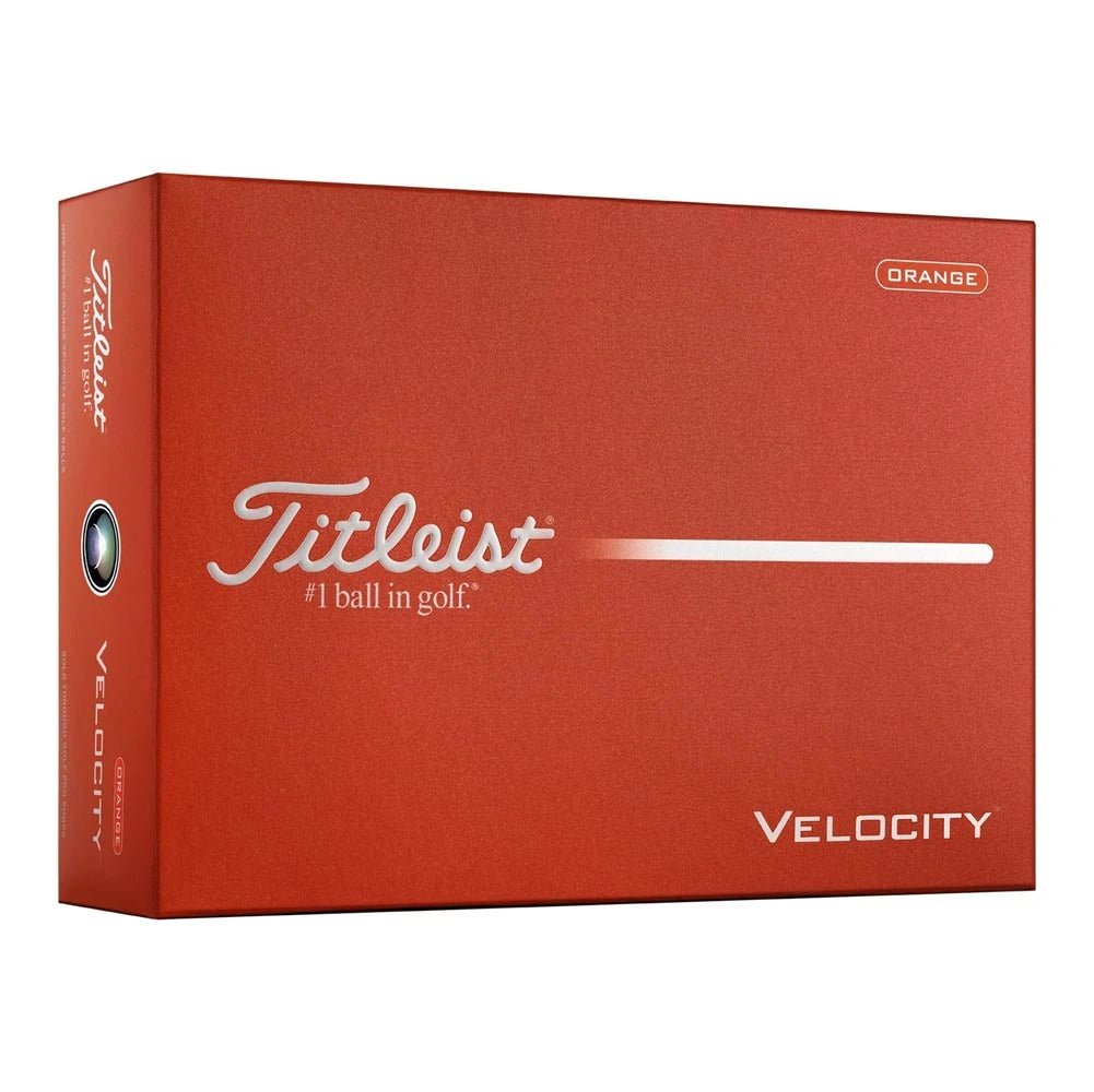 Titleist Velocity Matte Orange Personalized Golf Balls