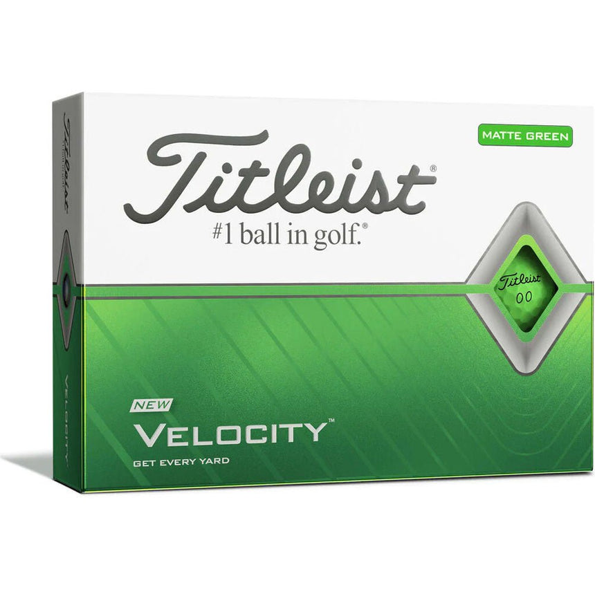 Titleist Velocity Personalized Golf Balls - Matte Green