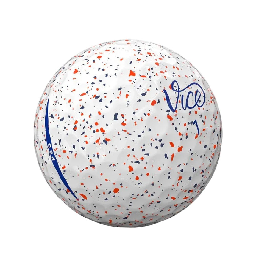 Vice Golf Pro Golf Balls - Drip Red/Blue