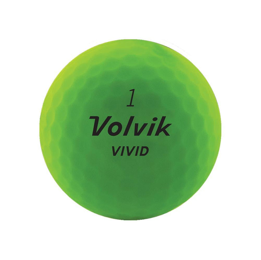 Volvik Vivid Golf Balls - Matte Green - 2022