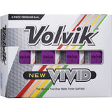 Volvik Vivid Golf Balls - Matte Purple