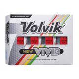 Volvik Vivid Golf Balls - Matte Red - 2022