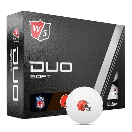 Wilson DUO Soft NFL Golf Balls - Cleveland Browns