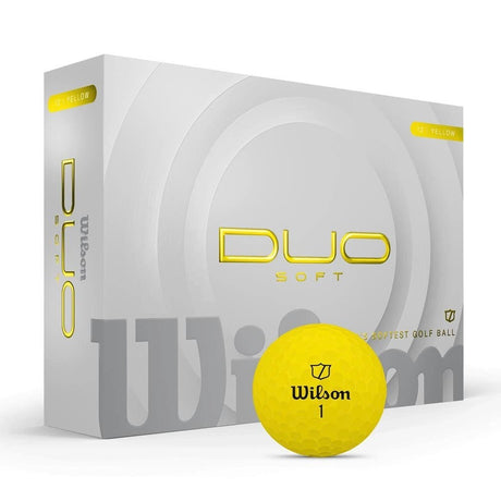 Wilson DUO Soft Yellow Personalized Golf Balls