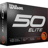 Wilson Fifty Elite Golf Balls - Orange