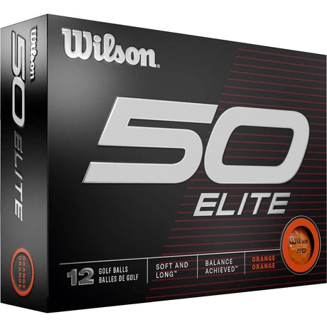 Wilson Fifty Elite Golf Balls - Orange