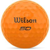 Wilson Fifty Elite Golf Balls - Orange