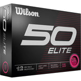 Wilson Fifty Elite Golf Balls - Pink