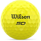 Wilson Fifty Elite Golf Balls - Yellow