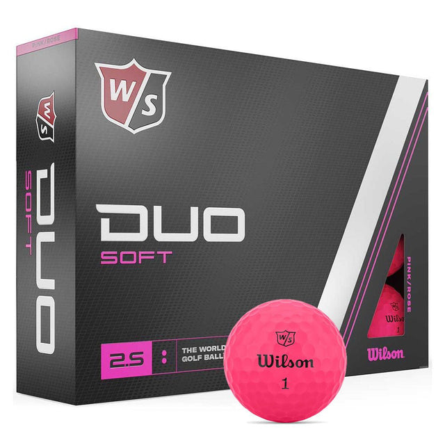 Wilson Staff Duo Soft Golf Balls - Pink - 2023