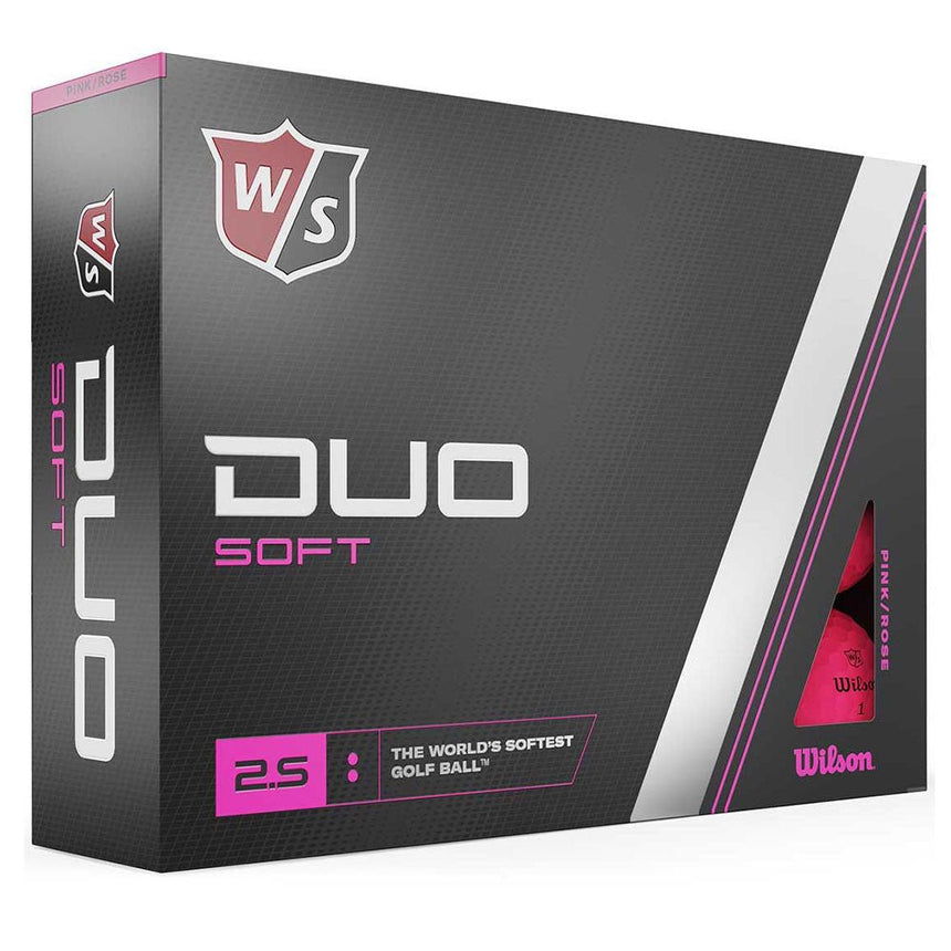 Wilson Staff Duo Soft Golf Balls - Pink - 2023