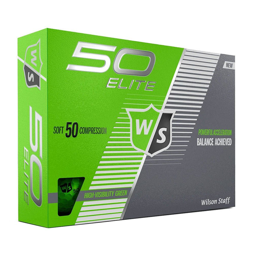 Wilson Staff Fifty Elite Golf Balls - Green - 2023