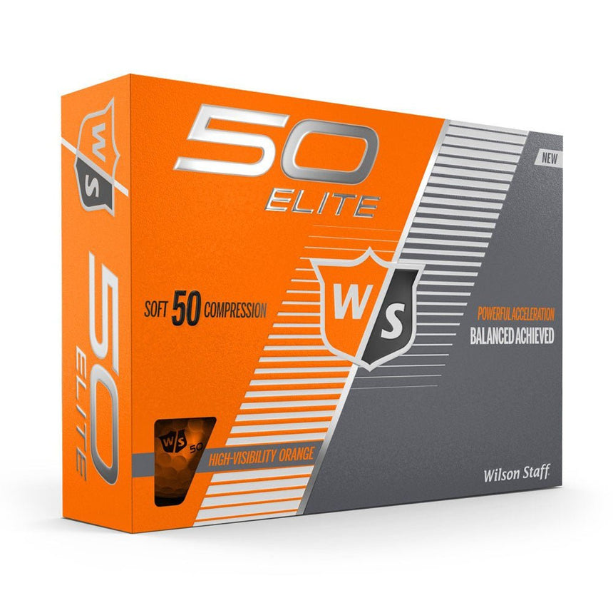 Wilson Fifty Elite Golf Balls - Orange