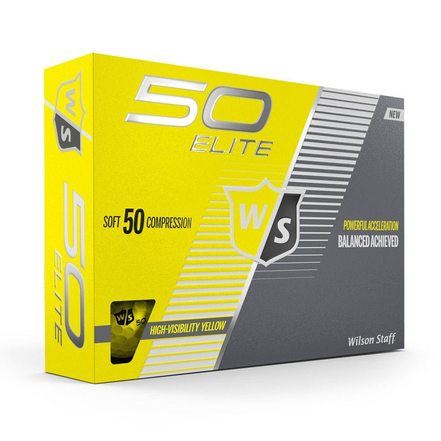 Wilson Fifty Elite Golf Balls - Yellow