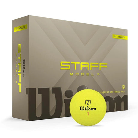 Wilson Staff Model X Yellow Personalized Golf Balls