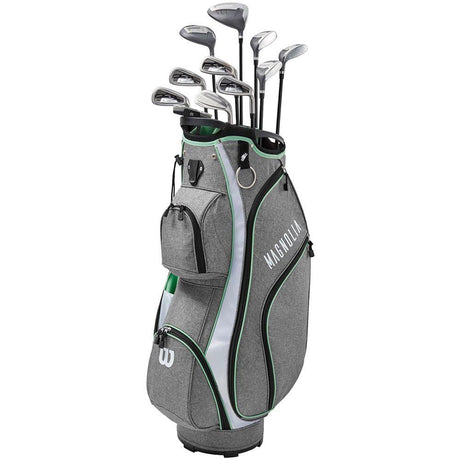 Wilson Staff Women's Magnolia Calm Wave Complete Set - Cart Bag - Grey Mint