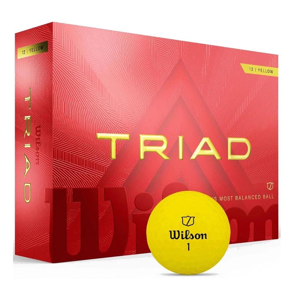 Wilson Triad Yellow Personalized Golf Balls