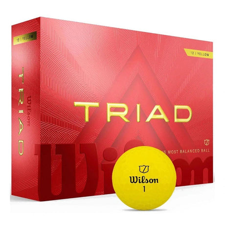Wilson Triad Yellow Personalized Golf Balls