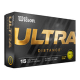 Wilson Ultra Distance Golf Balls - Yellow