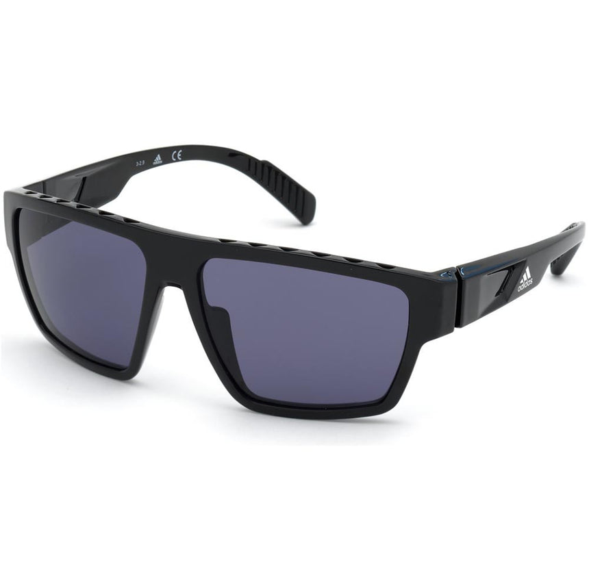 Sport SP0008 Sunglasses - Shiny Black/Smoke