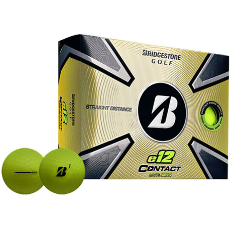 Bridgestone e12 Contact Golf Balls - Matte Green - 2023