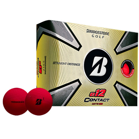 Bridgestone e12 Contact Golf Balls - Matte Red - 2023