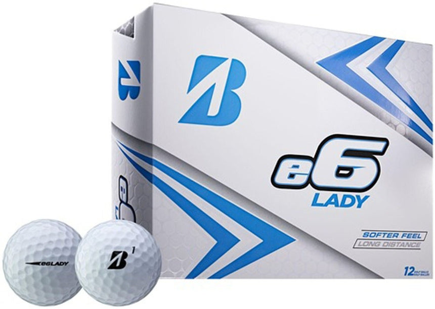 e6 Lady Golf Balls - White