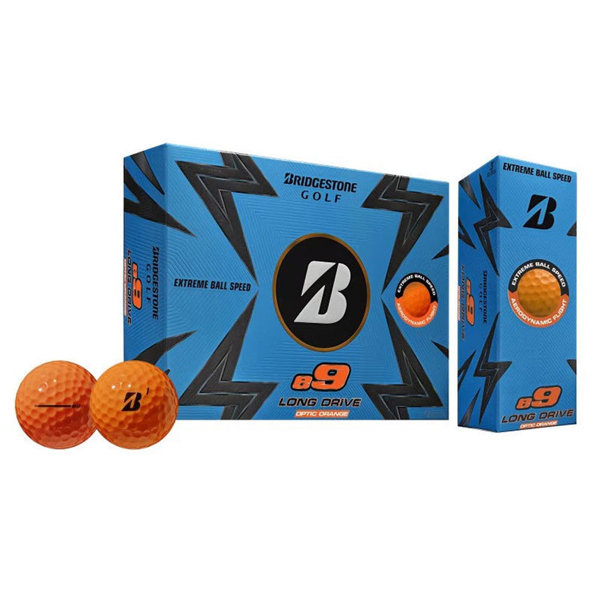 Bridgestone e9 Long Drive Golf Balls - Orange - 2023