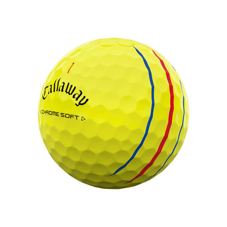 Callaway Chrome Soft Triple Track Golf Balls - Yellow - 2024