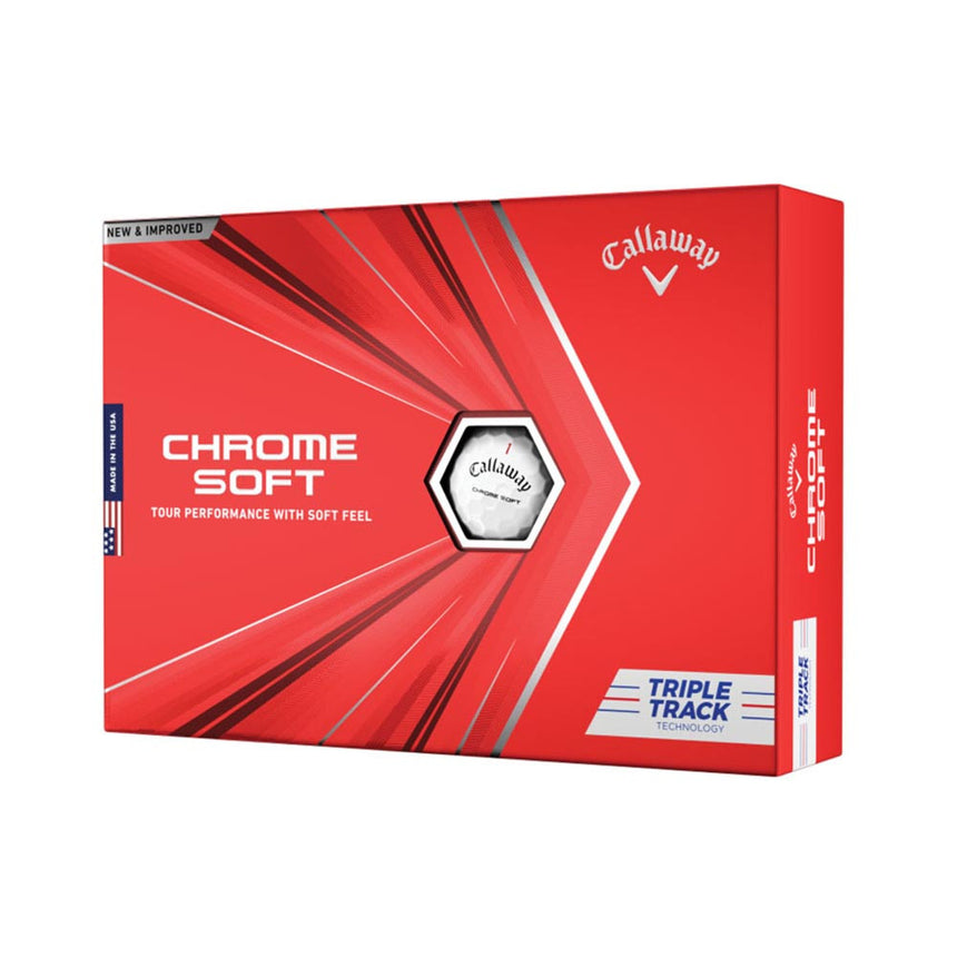 Chrome Soft Triple Track Personalized Golf Balls