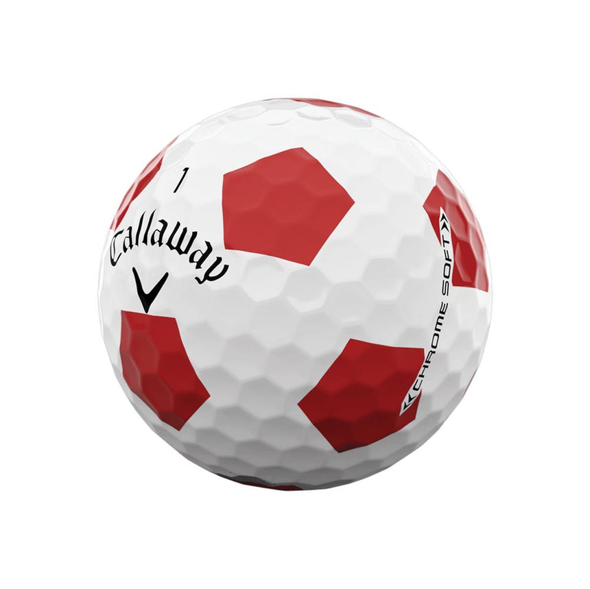 Callaway Chrome Soft Truvis Red Golf Balls - 2022