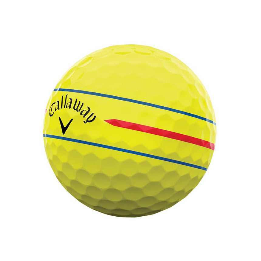 Callaway Chrome Tour 360 Triple Track Golf Balls - Yellow - 2024