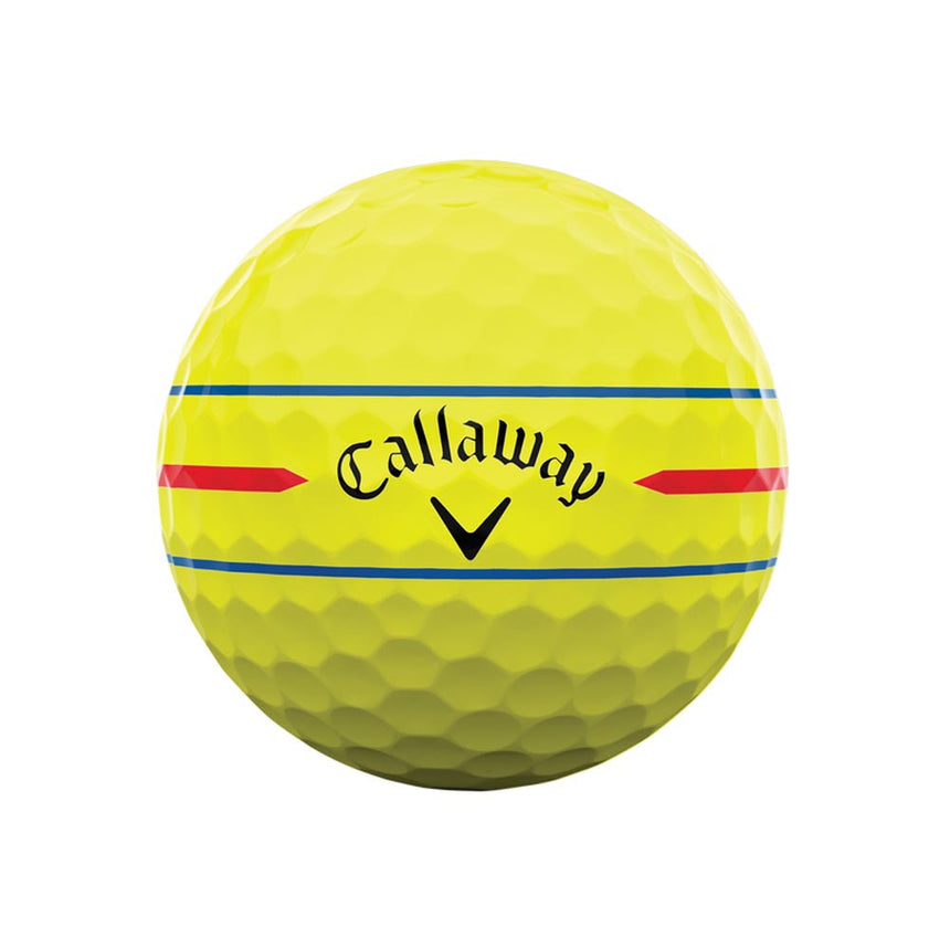 Callaway Chrome Tour 360 Triple Track Golf Balls - Yellow - 2024