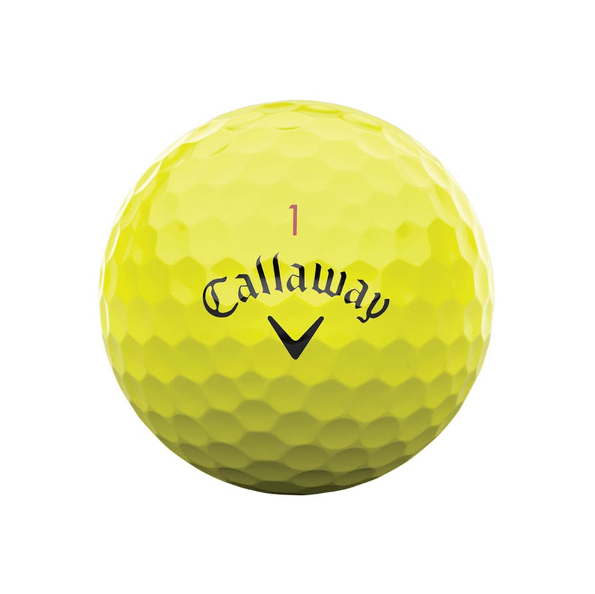 Callaway Chrome Tour Golf Balls - Yellow - 2024