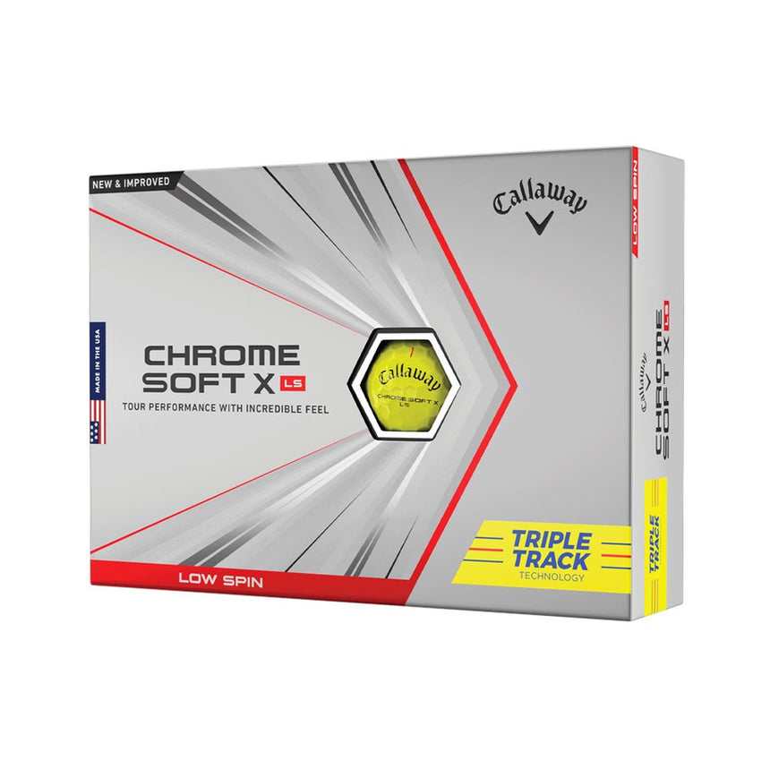 Chromesoft X LS Triple Track Golf Balls - Yellow