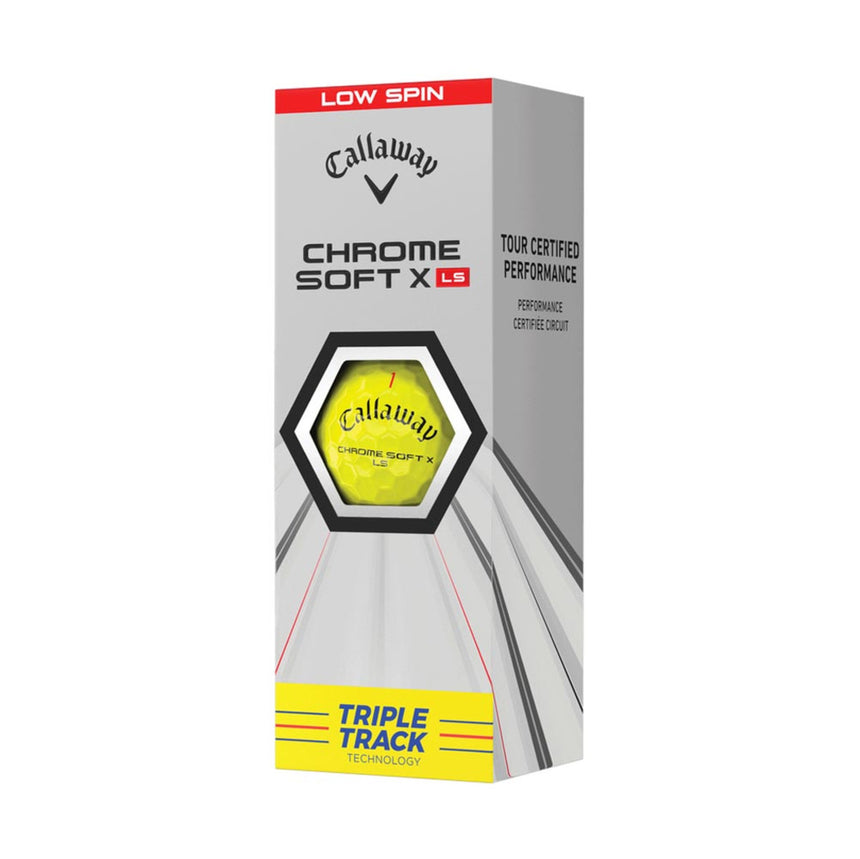 Chromesoft X LS Triple Track Golf Balls - Yellow
