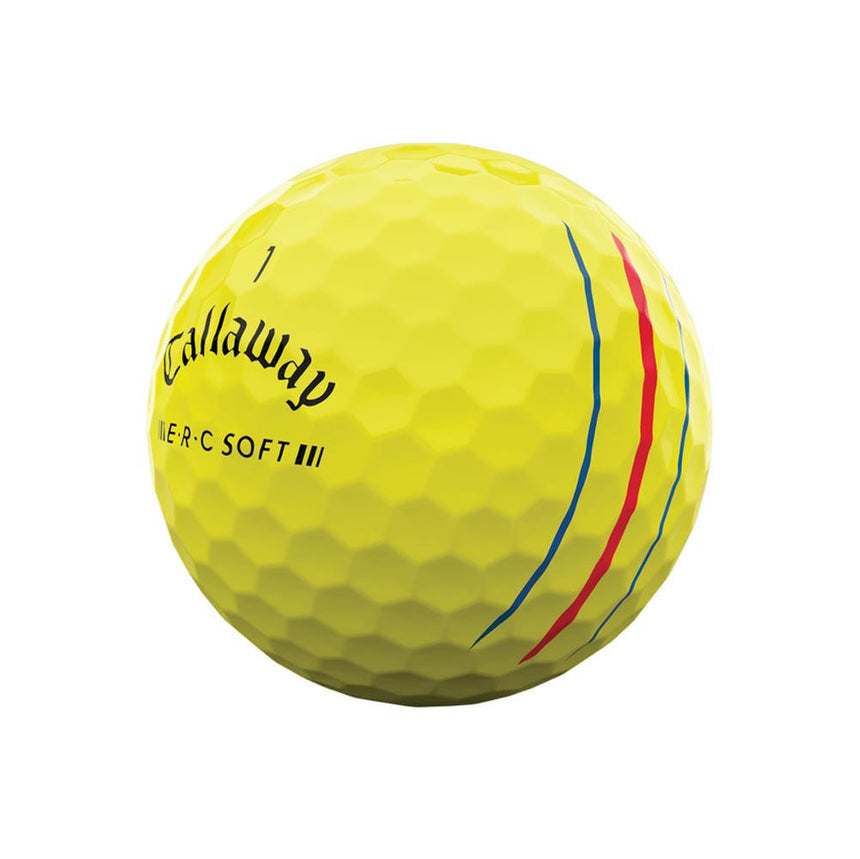 Callaway ERC Soft Triple Track Golf Balls - Yellow - 2023