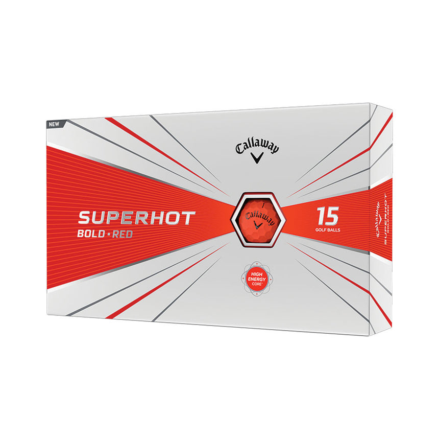 Superhot Bold Golf Balls - 15 Pack - Red
