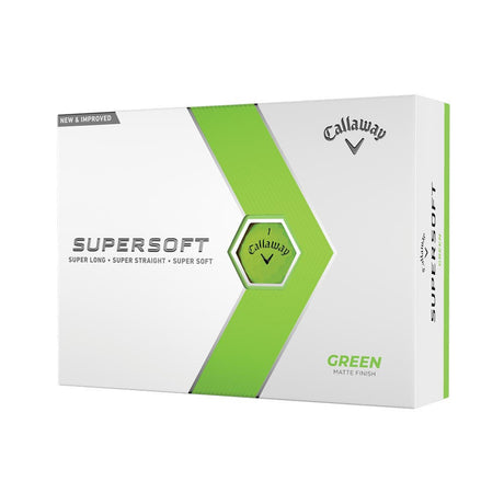Callaway Supersoft Golf Balls - Matte Green - 2023