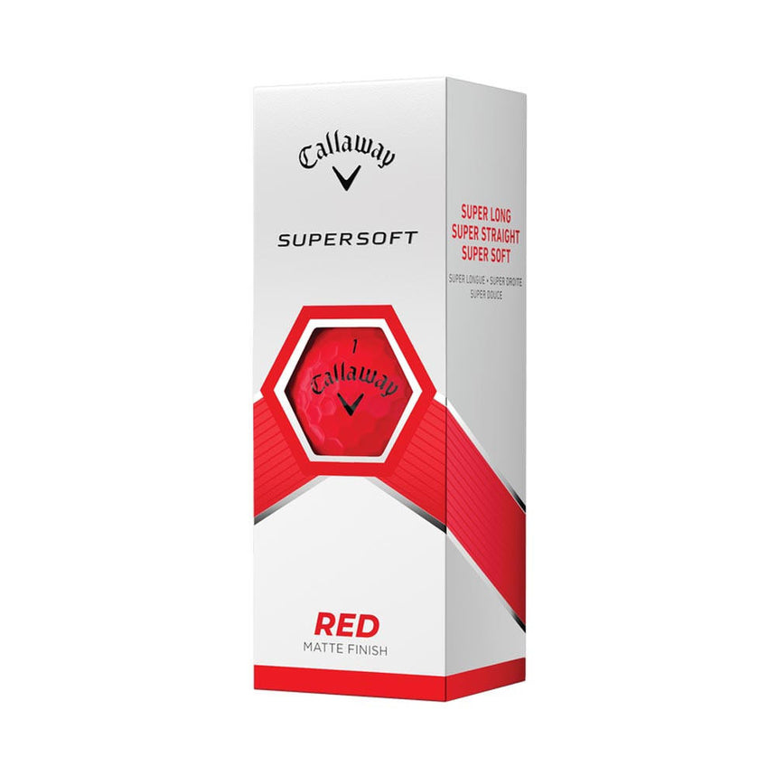 Callaway Supersoft Golf Balls - Matte Red - 2023