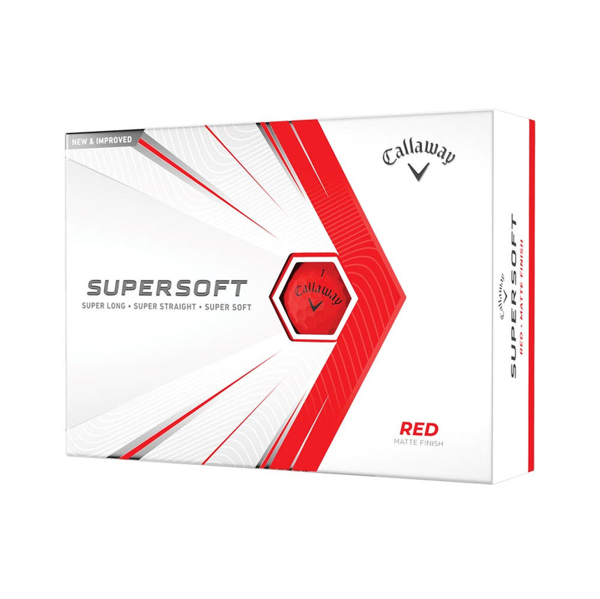 Supersoft Golf Balls - Matte Red