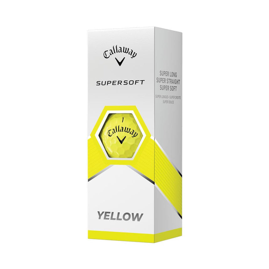 Callaway Supersoft Golf Balls - Yellow - 2023