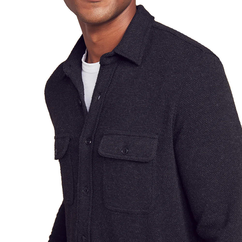 Heathered Black Twill