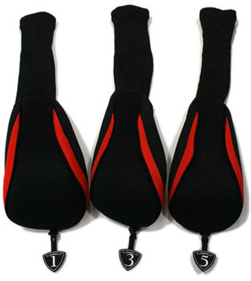 Neo-Fit Head Covers - Black/Red